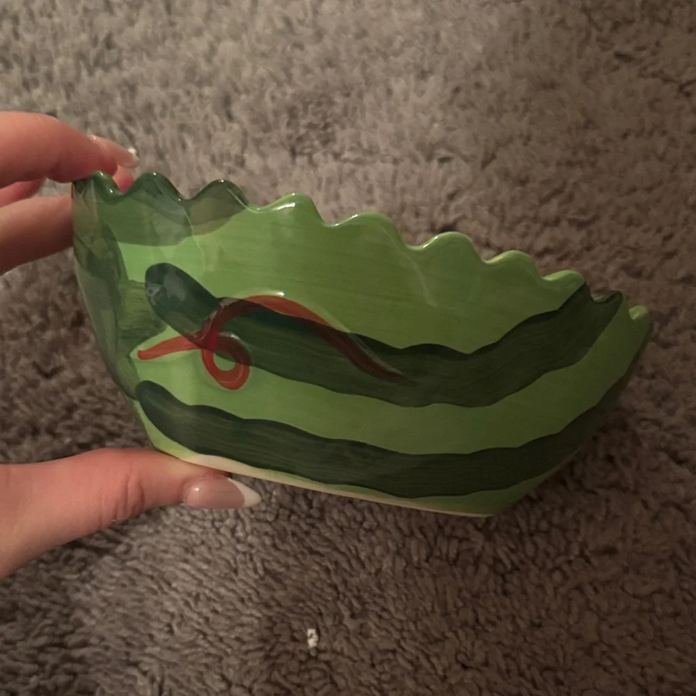 Watermelon-Themed Ceramic Bowl - Picture 2 of 5